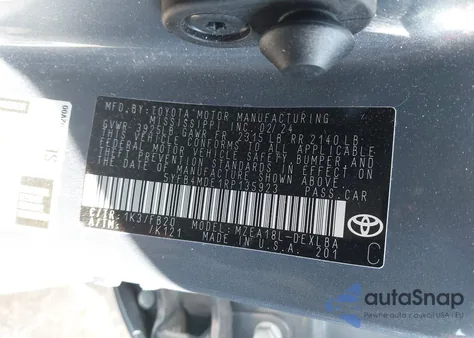 2024 Toyota Corolla Le из США, поврежденный, VIN 5YFB4MDE1RP135923